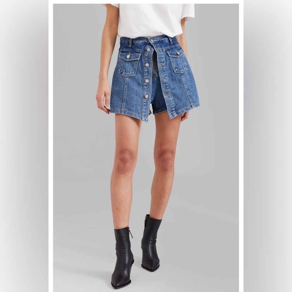 Frankie Shop Blades Denim Skort